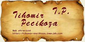 Tihomir Pecikoza vizit kartica